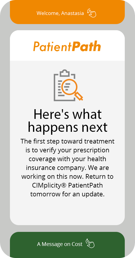 Here's what happens next — prescription verification