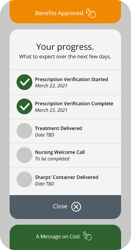 Progress tracker with verification milestones