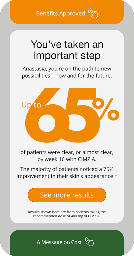 You've taken an important step — 65% efficacy stat