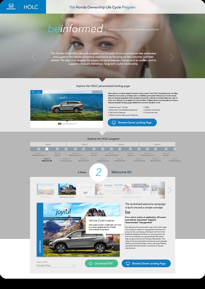 HOLC dealer campaign information site