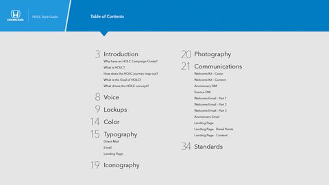 Style guide slide