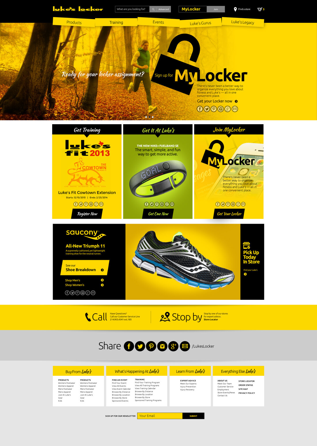 Luke's Locker homepage