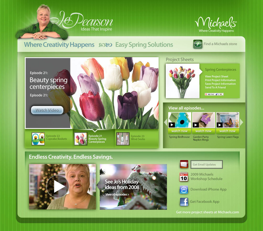 Where Creativity Happens homepage with Jo Pearson